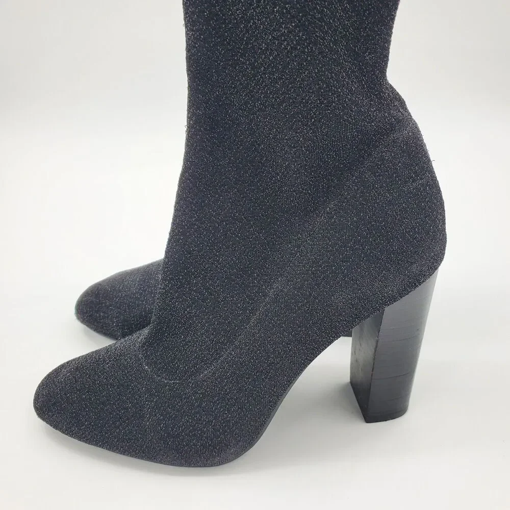 Steve Madden Euphoric Black Over The Knee Fashion Boots Womens Size 7 M